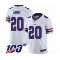 Buffalo Bills #20 Frank Gore White Vapor Untouchable Limited Player 100th Season Football Jersey