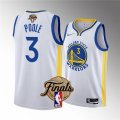 Golden State Warriors #3 Jordan Poole White 2022 Finals Stitched Jersey