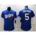 Nike Los Angeles Dodgers #5 Freddie Freeman Blue Baseball Jersey