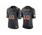 Denver Broncos #18 Peyton Manning Anthracite Salute to Service USA Flag Fashion Jersey