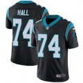 Carolina Panthers #74 Daeshon Hall Black Team Color Vapor Untouchable Limited Player NFL Jersey