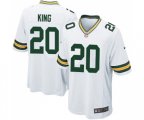 Green Bay Packers #20 Kevin King Game White Football Jersey