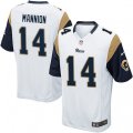Los Angeles Rams #14 Sean Mannion Game White NFL Jersey