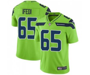 Seattle Seahawks #65 Germain Ifedi Limited Green Rush Vapor Untouchable Football Jersey