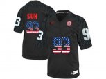 2016 US Flag Fashion Men's Nebraska Cornhuskers Ndamukong Suh #93 College Football Jersey - Black