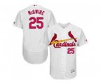 St. Louis Cardinals #25 Mark McGwire White Flexbase Authentic Collection Stitched Baseball Jersey