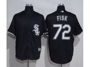 Chicago White Sox #72 Carlton Fisk Black New Cool Base Stitched MLB Jersey