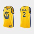 Golden State Warriors #2 Ryan Rollins 2022 Yellow Stitched Basketball Jersey