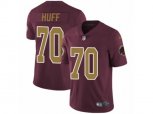 Washington Redskins #70 Sam Huff Vapor Untouchable Limited Burgundy Red Gold Number Alternate 80TH Anniversary NFL Jersey
