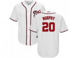 Washington Nationals #20 Daniel Murphy White New Cool Base Stitched MLB Jersey
