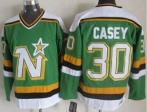 Dallas Stars #30 Jon Casey Green CCM Throwback Stitched Hockey Jersey