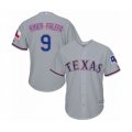 Texas Rangers #9 Isiah Kiner-Falefa Authentic Grey Road Cool Base Baseball Player Jersey