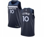 Minnesota Timberwolves #10 Jake Layman Swingman Navy Blue Basketball Jersey - Icon Edition