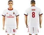 2017-18 AC Milan 8 SUSO Away Soccer Jersey
