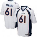 Denver Broncos #61 Matt Paradis Game White NFL Jersey