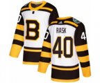 Adidas Boston Bruins #40 Tuukka Rask Authentic White 2019 Winter Classic NHL Jersey