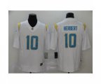 Los Angeles Chargers #10 Justin Herbert White 2020 NFL Draft Vapor Limited Jersey