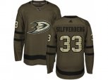 Adidas Anaheim Ducks #33 Jakob Silfverberg Green Salute to Service Stitched NHL Jersey