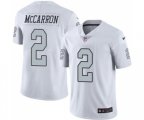 Oakland Raiders #2 AJ McCarron Limited White Rush Vapor Untouchable Football Jersey