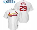 St. Louis Cardinals #29 lex Reyes Replica White Home Cool Base Baseball Jersey