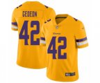 Minnesota Vikings #42 Ben Gedeon Limited Gold Inverted Legend Football Jersey