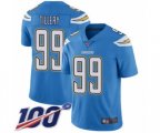 Los Angeles Chargers #99 Jerry Tillery Electric Blue Alternate Vapor Untouchable Limited Player 100th Season Football Jersey