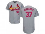 St. Louis Cardinals #37 Keith Hernandez Grey Flexbase Authentic Collection MLB Jersey
