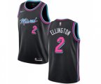 Miami Heat #2 Wayne Ellington Authentic Black Basketball Jersey - City Edition