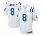 Indianapolis Colts #8 Rigoberto Sanchez Game White Football Jersey