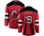 New Jersey Devils #19 Travis Zajac Fanatics Branded Red Home Breakaway Hockey Jersey