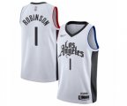 Los Angeles Clippers #1 Jerome Robinson Authentic White Basketball Jersey - 2019-20 City Edition