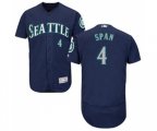 Seattle Mariners #4 Denard Span Navy Blue Alternate Flex Base Authentic Collection Baseball Jersey