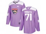 Florida Panthers #71 Radim Vrbata Purple Authentic Fights Cancer Stitched NHL Jersey