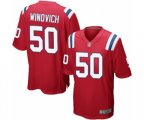 New England Patriots #50 Chase Winovich Game Red Alternate Football Jersey