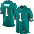 Miami Dolphins #1 Cody Parkey Game Aqua Green Alternate NFL Jersey