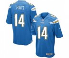 Los Angeles Chargers #14 Dan Fouts Game Electric Blue Alternate Football Jersey