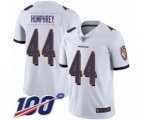 Baltimore Ravens #44 Marlon Humphrey White Vapor Untouchable Limited Player 100th Season Football Jersey
