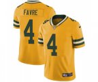 Green Bay Packers #4 Brett Favre Limited Gold Rush Vapor Untouchable Football Jersey