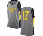 Memphis Grizzlies #17 Garrett Temple Authentic Gray NBA Jersey - City Edition