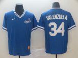 Nike Majestic Los Angeles Dodgers #34 Fernando Valenzuela Blue M&N MLB Jersey