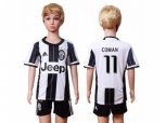 Juventus #11 Coman Home Kid Soccer Club Jersey