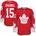 Toronto Maple Leafs #15 Adam Cracknell Premier Red Alternate NHL Jersey