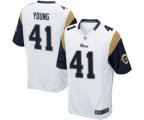 Los Angeles Rams #41 Kenny Young Game White Football Jersey