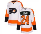 Adidas Philadelphia Flyers #24 Matt Read Authentic White Away NHL Jersey