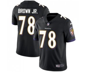 Baltimore Ravens #78 Orlando Brown Jr. Black Alternate Vapor Untouchable Limited Player Football Jersey