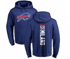Buffalo Bills #58 Matt Milano Royal Blue Backer Pullover Hoodie