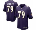 Baltimore Ravens #79 Ronnie Stanley Game Purple Team Color Football Jersey