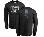 Oakland Raiders #99 Arden Key Black Backer Long Sleeve T-Shirt