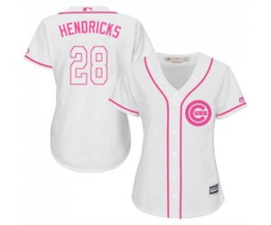 Women\'s Chicago Cubs #28 Kyle Hendricks Authentic White Fashion Baseball Jersey
