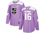 Los Angeles Kings #16 Marcel Dionne Purple Authentic Fights Cancer Stitched NHL Jersey